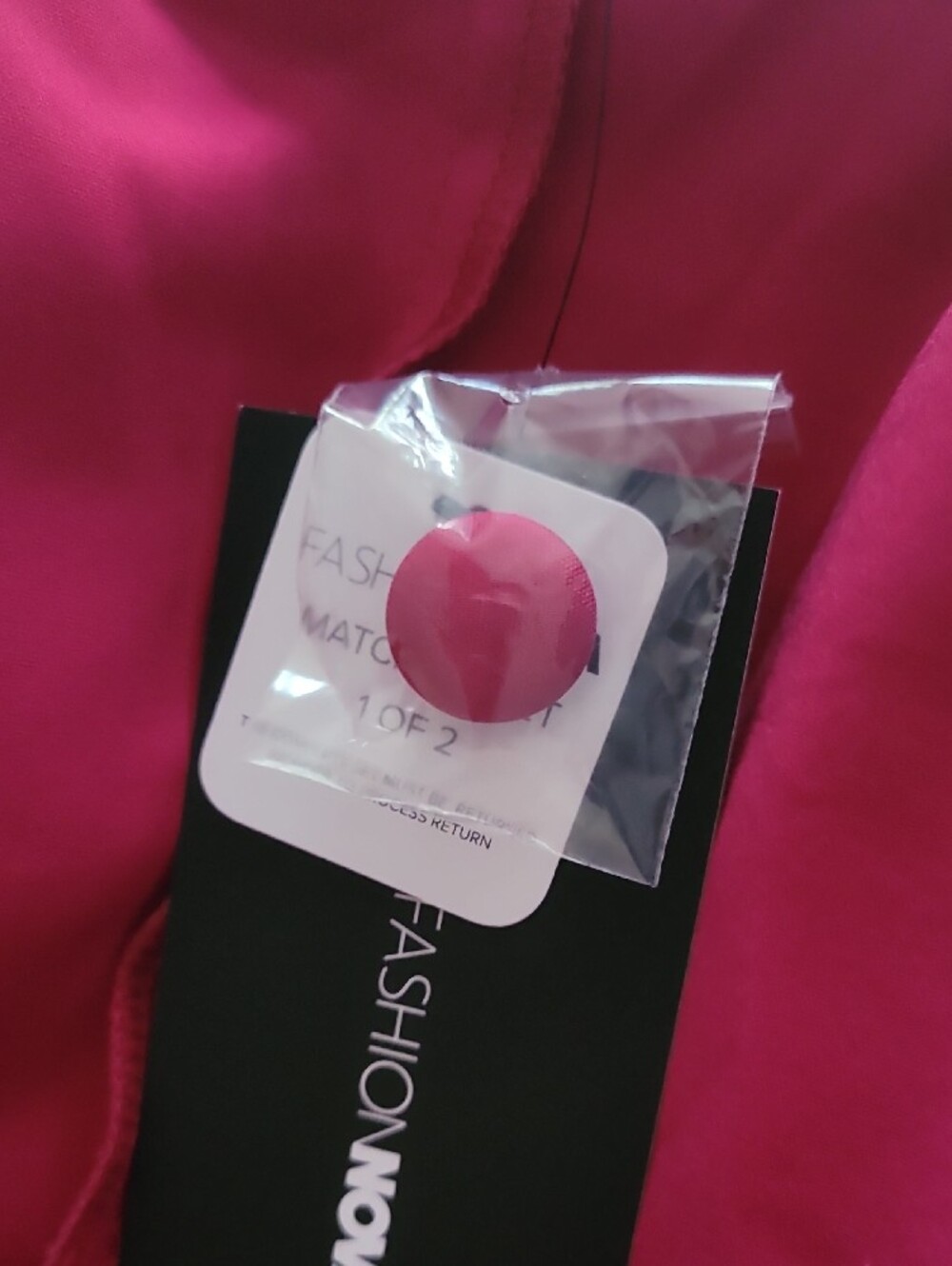 Fashion Nova DARK MAGENTA DOUBLE BREASTED Blazer & Pants Suit NEW WITH TAG L - Picture 15 of 17
